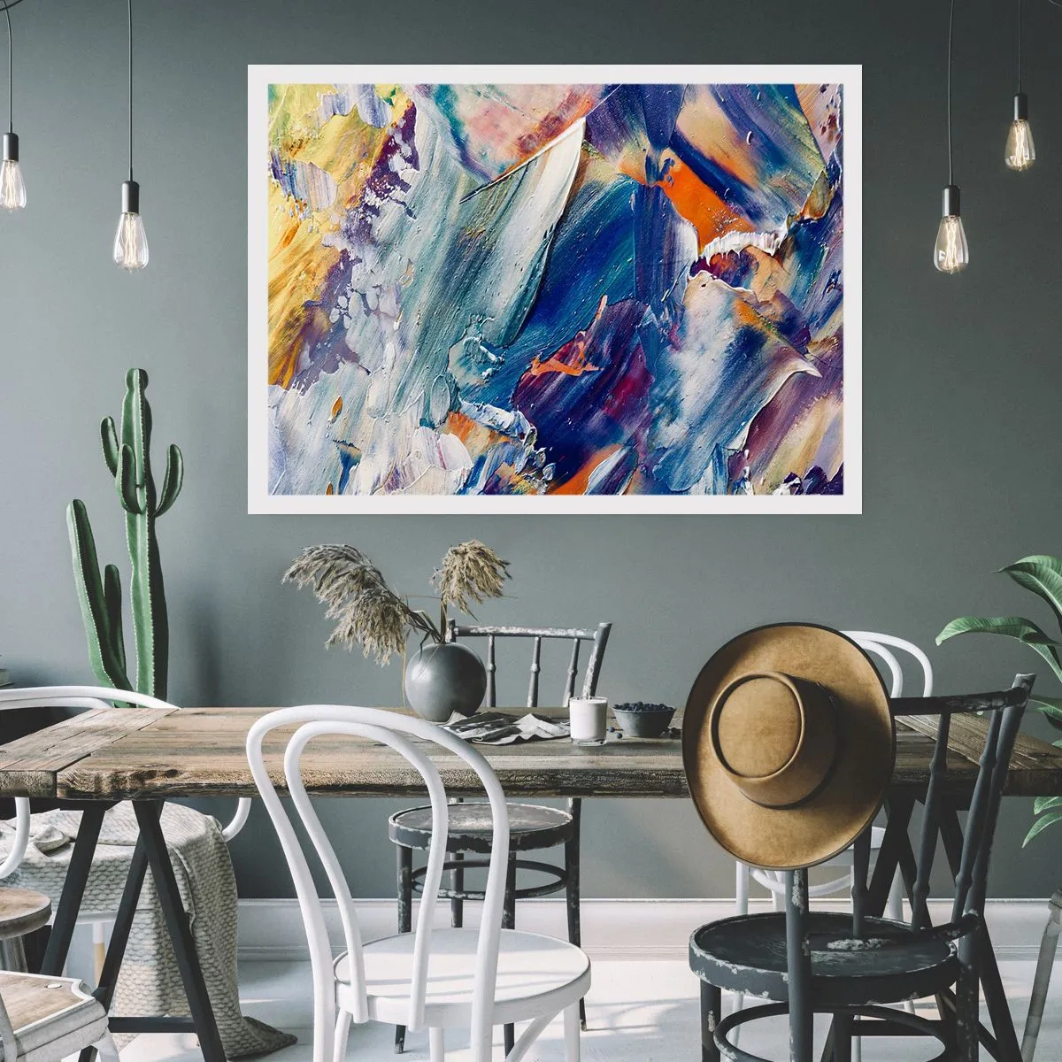 Pôster - Confusão de cores - 100x70 cm