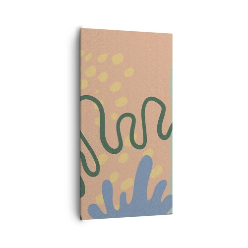 Quadro em tela - Abstração: diversidade da natureza - 65x120 cm