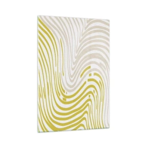 Quadro em vidro - Uma composição com uma curvatura suave - 70x100 cm