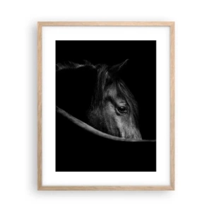 Pôster com moldura de carvalho claro - Príncipe Negro - 40x50 cm
