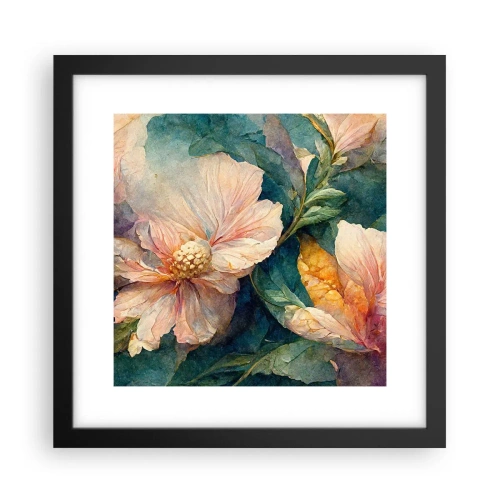 Pôster com moldura preta - Apenas sutileza - 30x30 cm