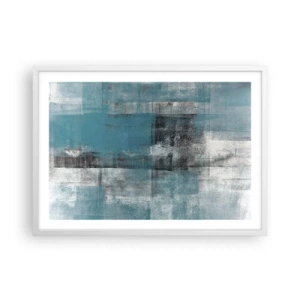 Pôster em moldura branca - Água e ar - 70x50 cm
