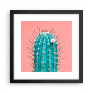 Pôster com moldura preta - Apenas olhe - 30x30 cm