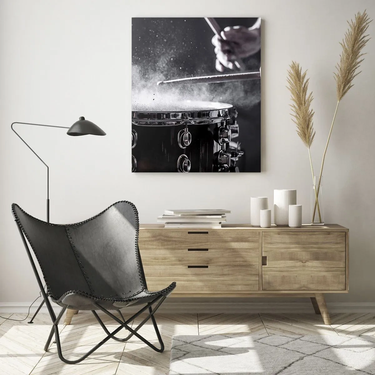 Quadro em vidro - Pulso da música - 80x120 cm