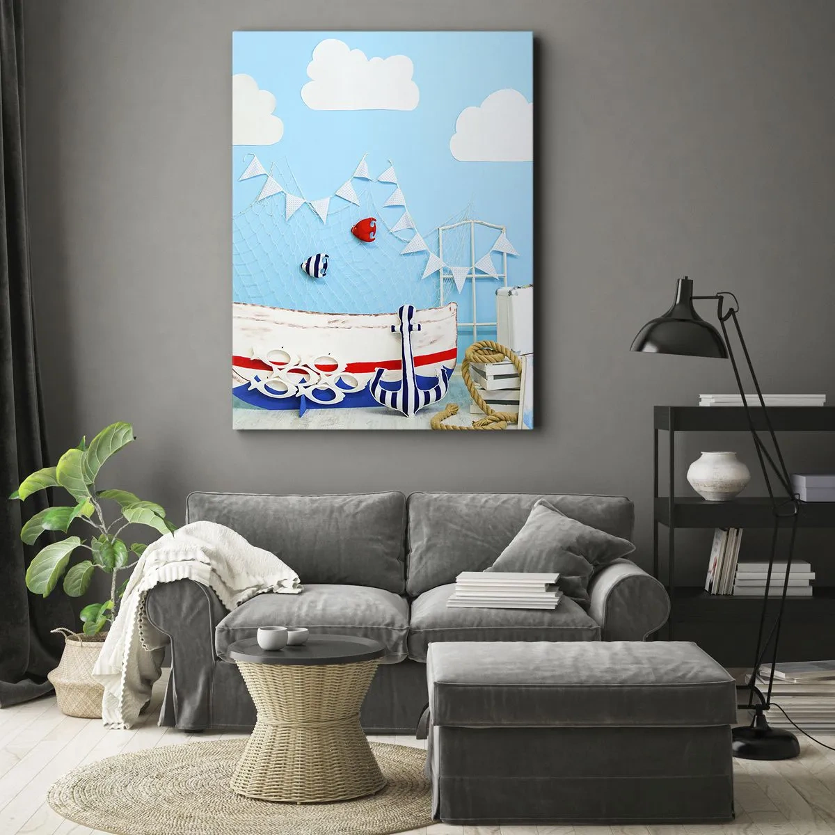 Quadro em tela - Saudade infantil da aventura - 70x100 cm