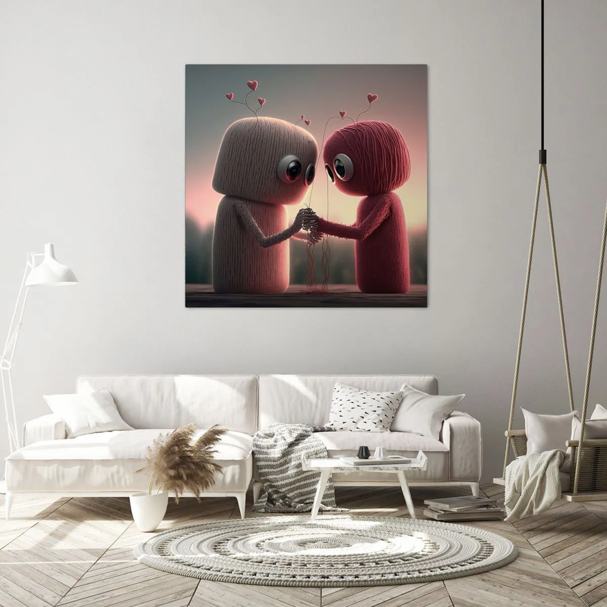 Quadro em tela - Todos podem amar - 30x30 cm