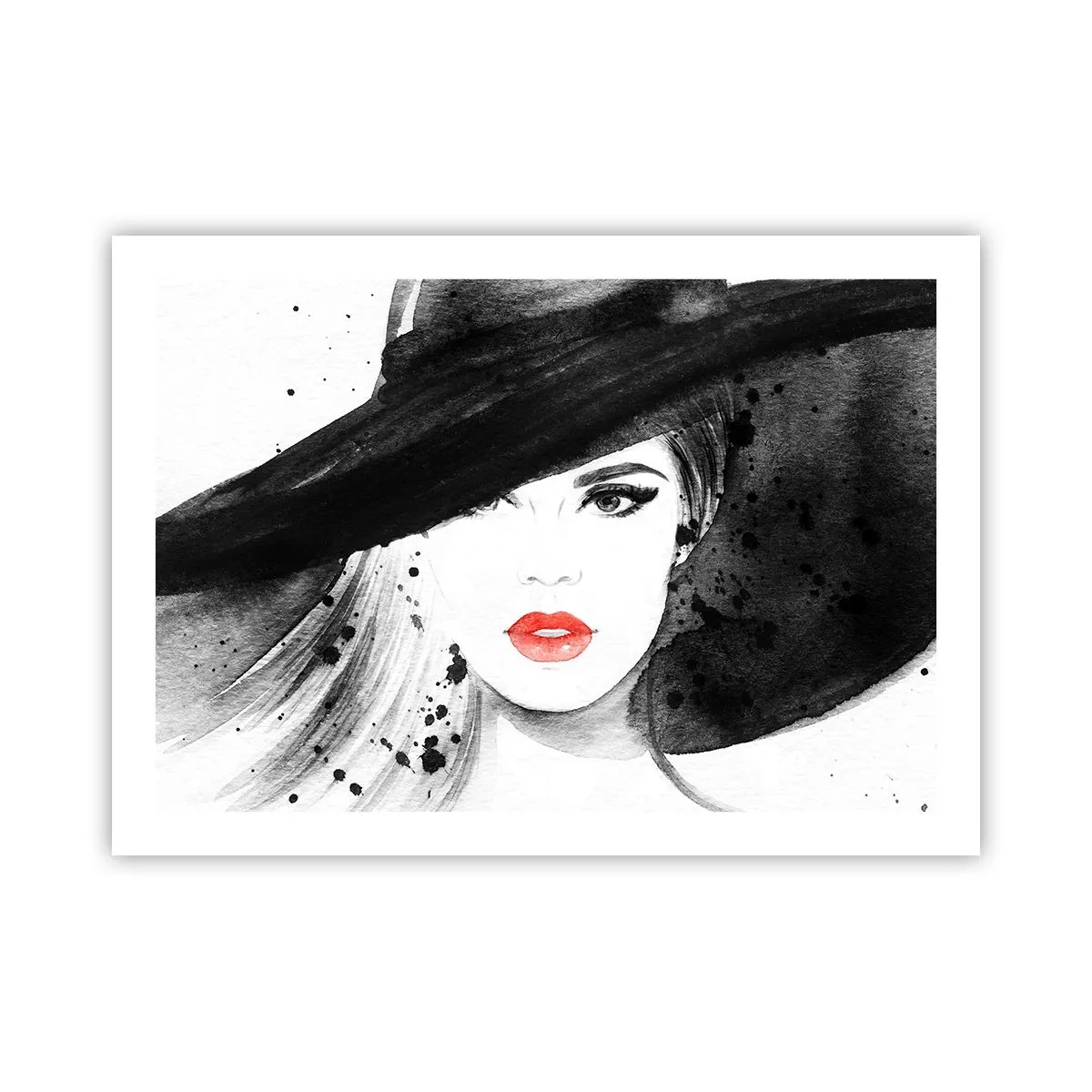 Pôster - Dama de Preto - 70x50 cm