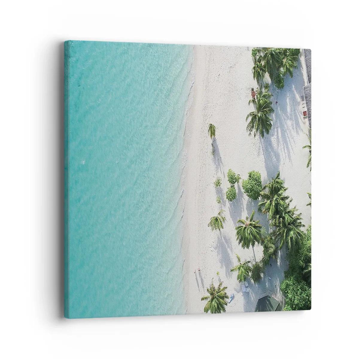 Quadro em tela - Férias no paraíso - 40x40 cm