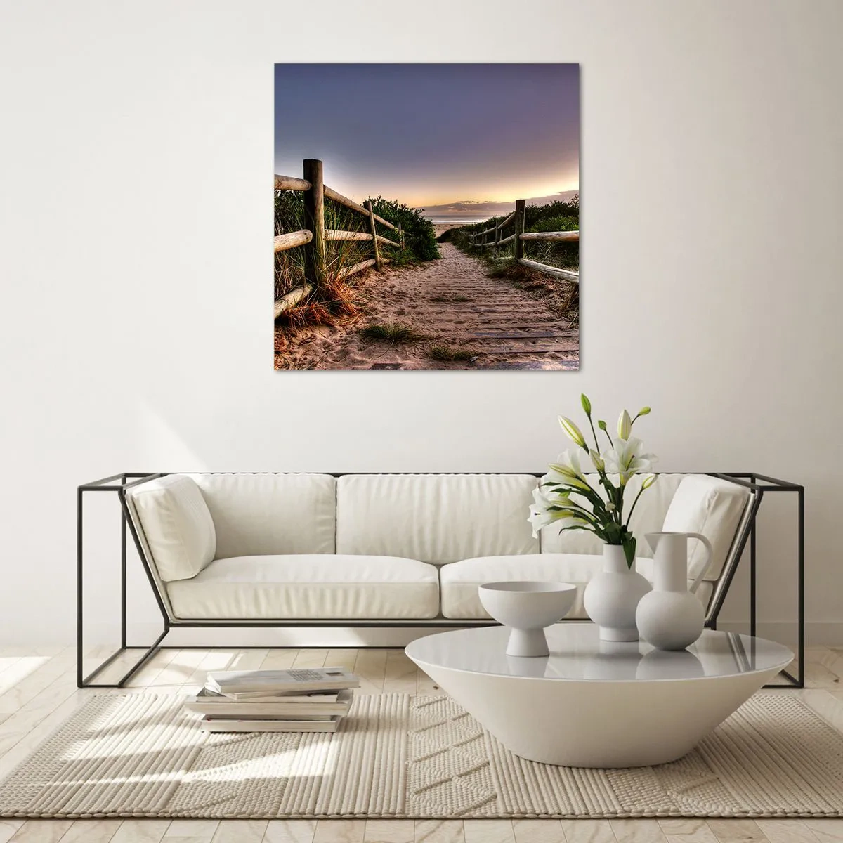 Quadro em vidro - O objetivo já está claro - 30x30 cm