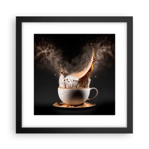 Pôster com moldura preta - Uma explosão de sabor - 30x30 cm