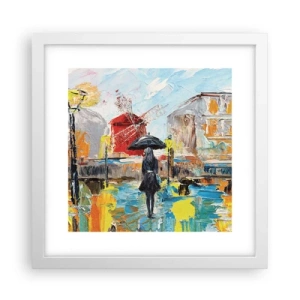 Pôster em moldura branca - Lendas parisienses - 30x30 cm