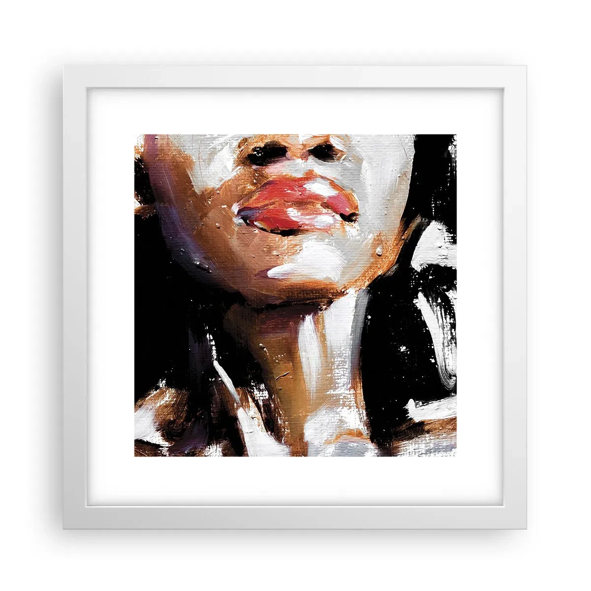 Pôster em moldura branca - Orgulho sem preconceitos - 30x30 cm