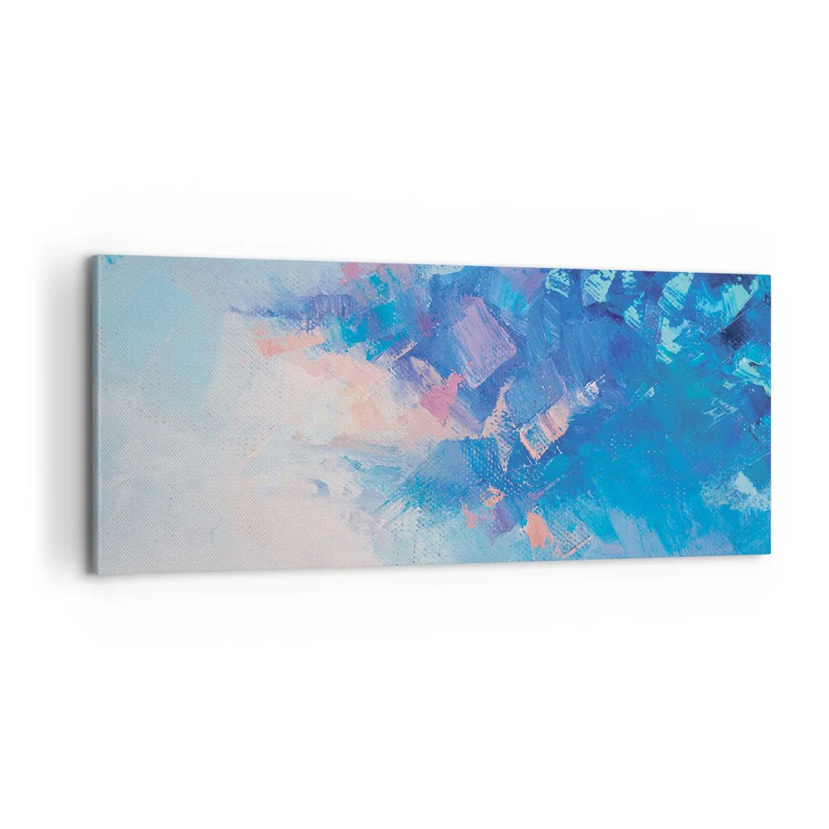 Quadro em tela - Abstração de inverno - 100x40 cm