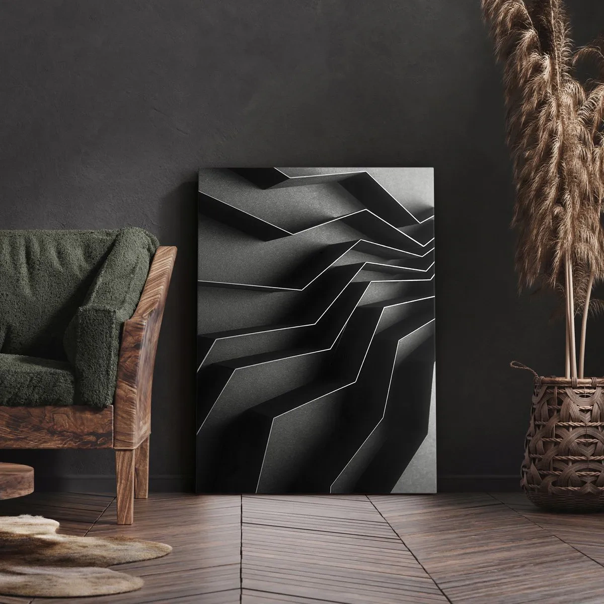 Quadro em tela - Ordem espacial - 80x120 cm