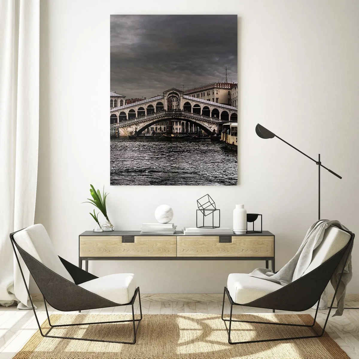 Quadro em vidro - A promessa de uma noite em Veneza - 50x70 cm