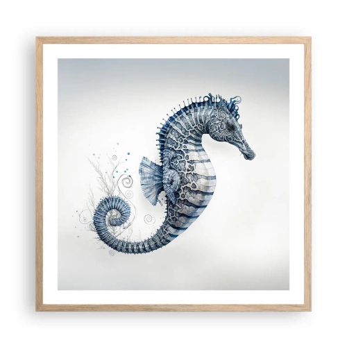 Pôster com moldura de carvalho claro - Uma piada sutil da natureza - 60x60 cm