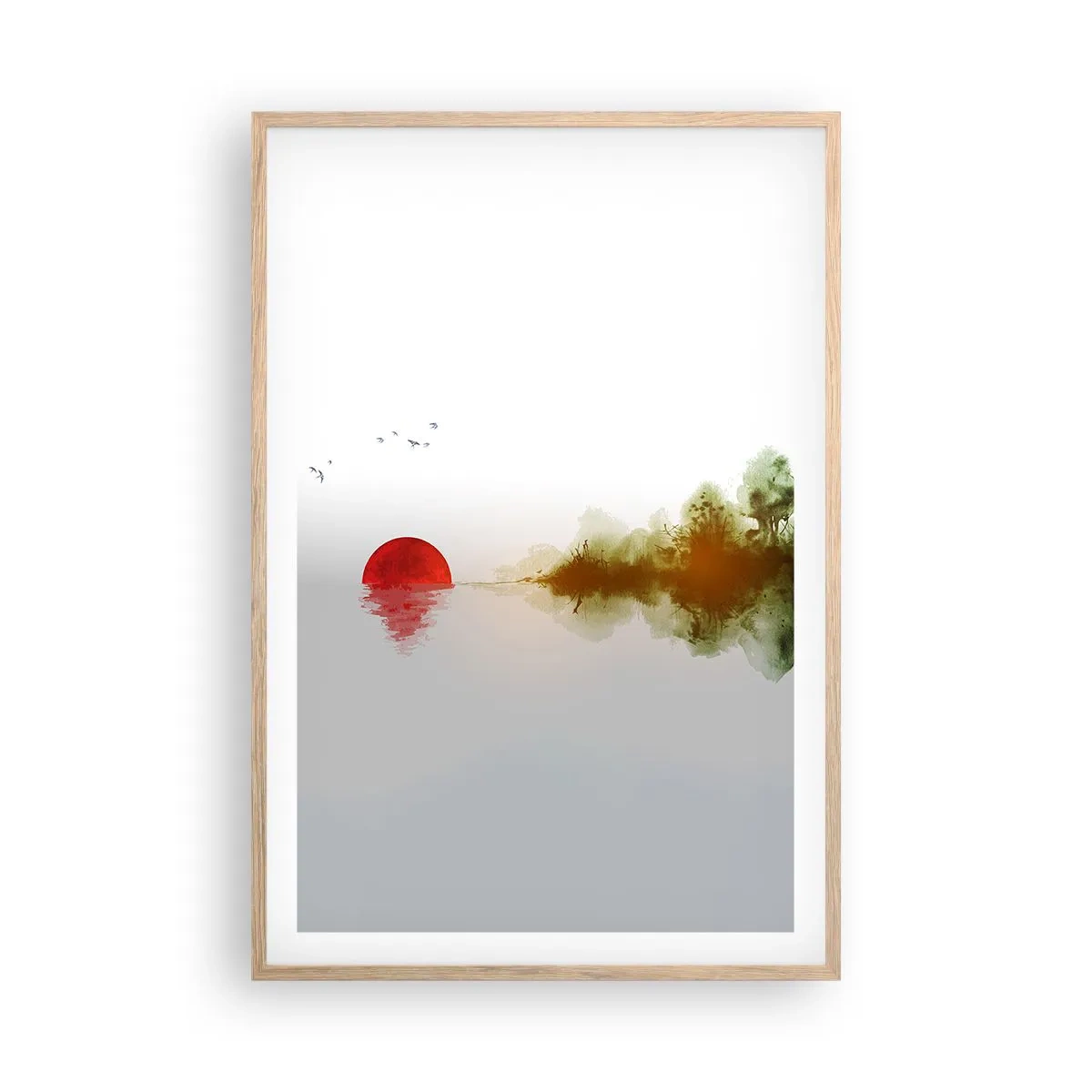 Pôster com moldura de carvalho claro - Uma promessa de paz - 61x91 cm