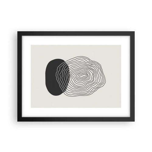 Pôster com moldura preta - Duração e vibração - 40x30 cm