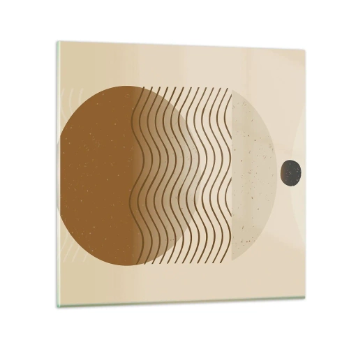 Quadro em vidro - Sobre a origem das figuras geométricas - 30x30 cm
