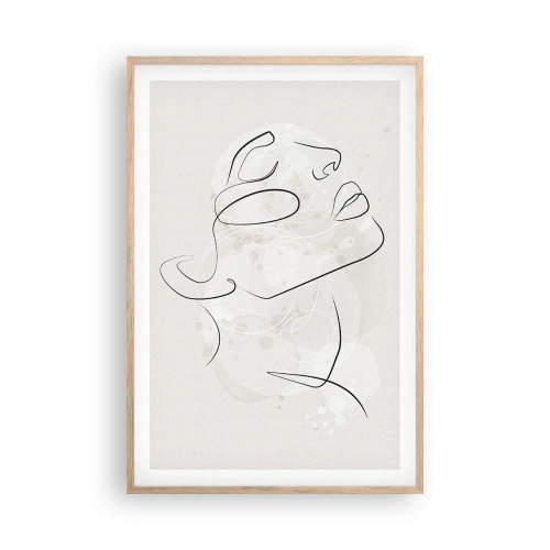 Pôster com moldura de carvalho claro - Esboço de um sonho - 61x91 cm