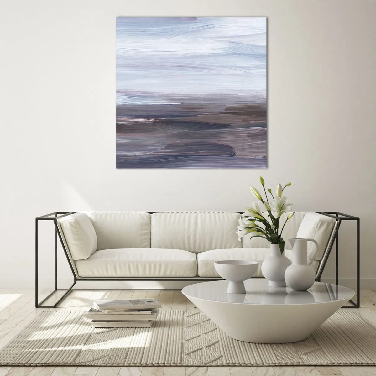 Quadro em vidro - Elementos: água - 50x50 cm