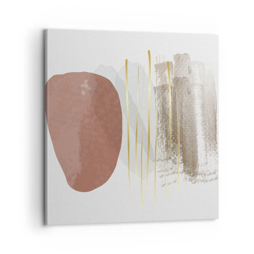 Quadro em tela - Colunata abstrata - 60x60 cm