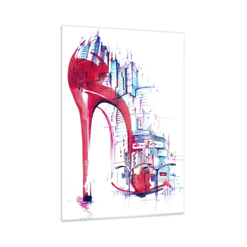 Quadro em vidro - Elegância metropolitana - 50x70 cm