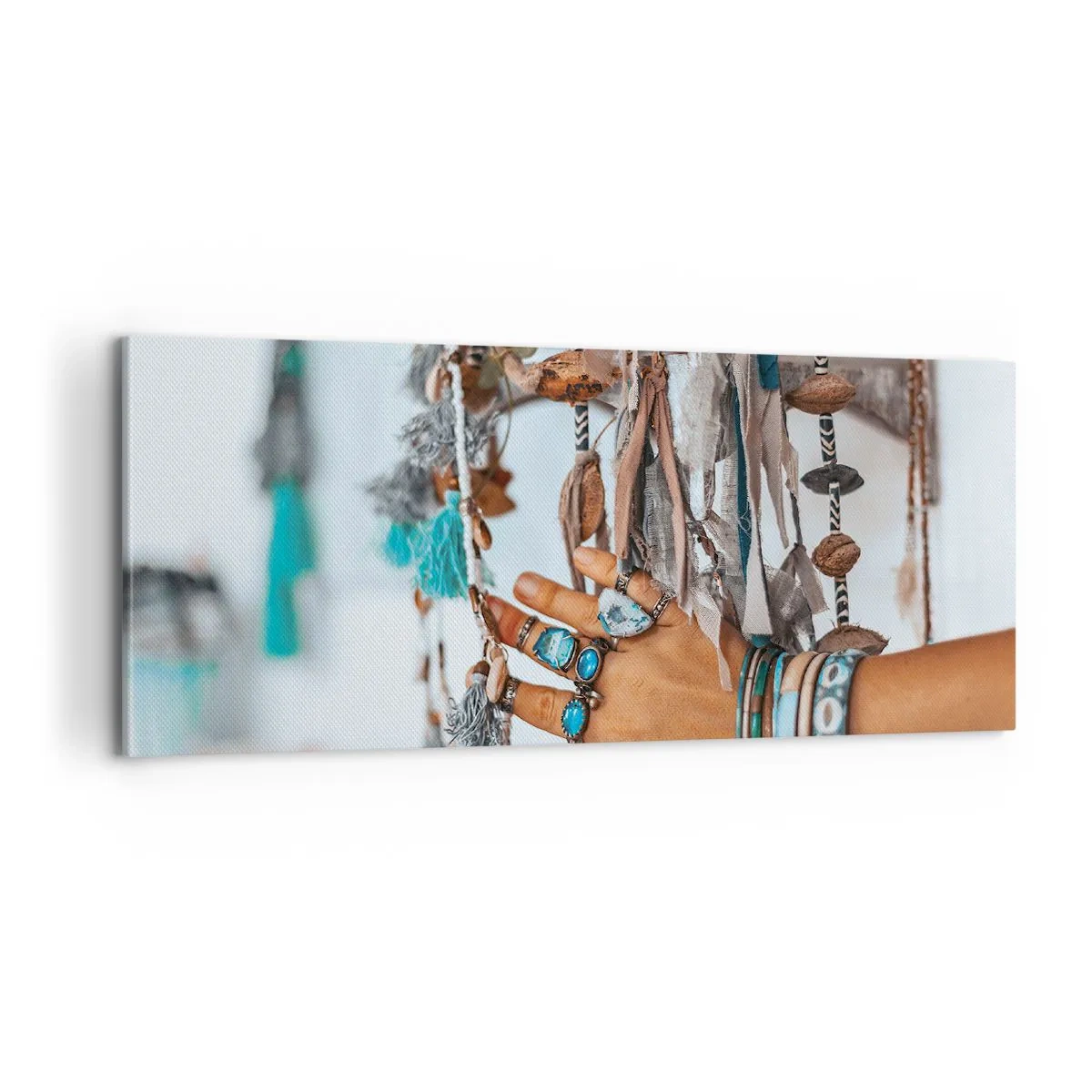 Quadro em tela - Tesouros locais - 100x40 cm