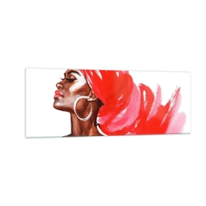 Quadro em vidro - Há um vento que abre as narinas de um homem - 140x50 cm