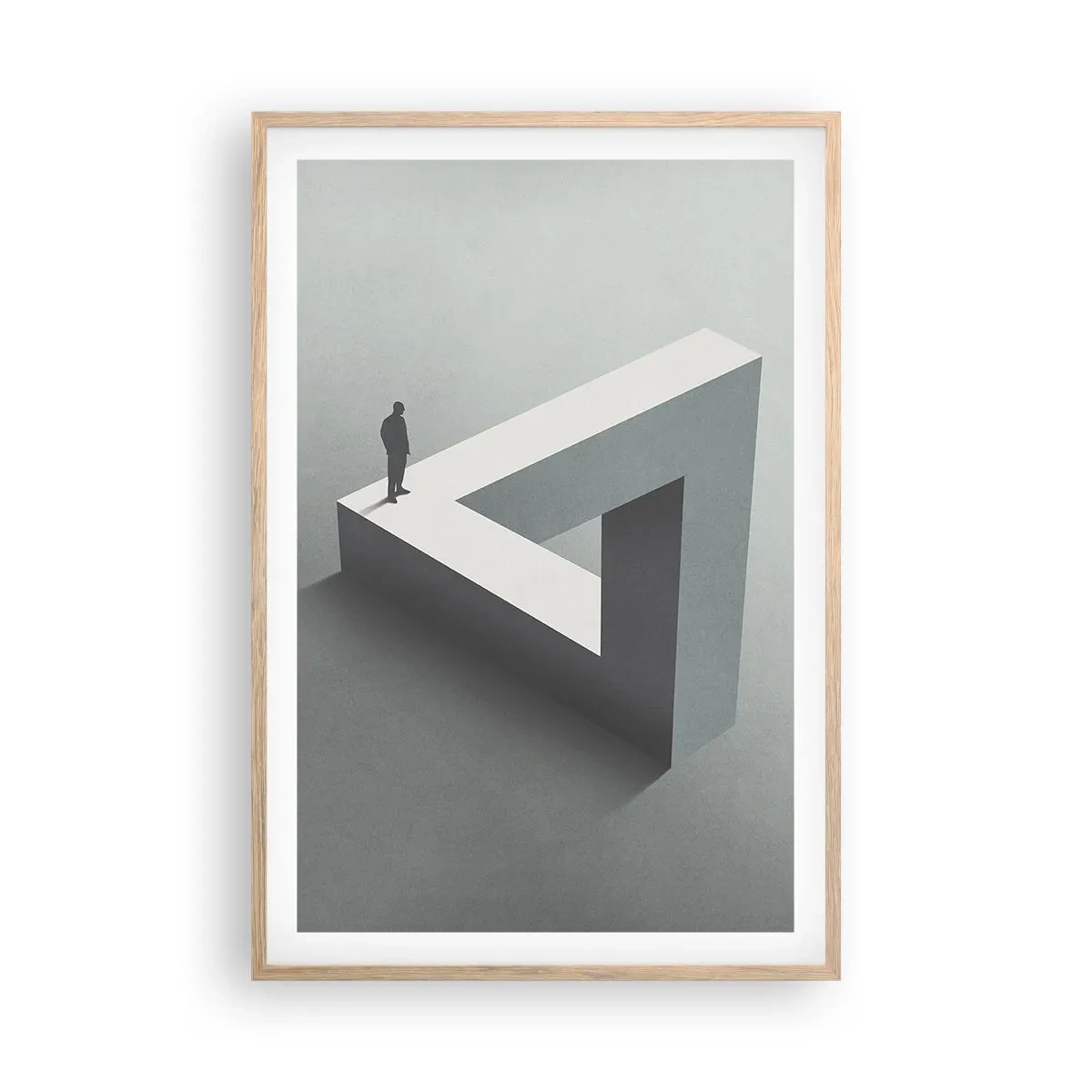 Pôster com moldura de carvalho claro - Mas é possível - 61x91 cm
