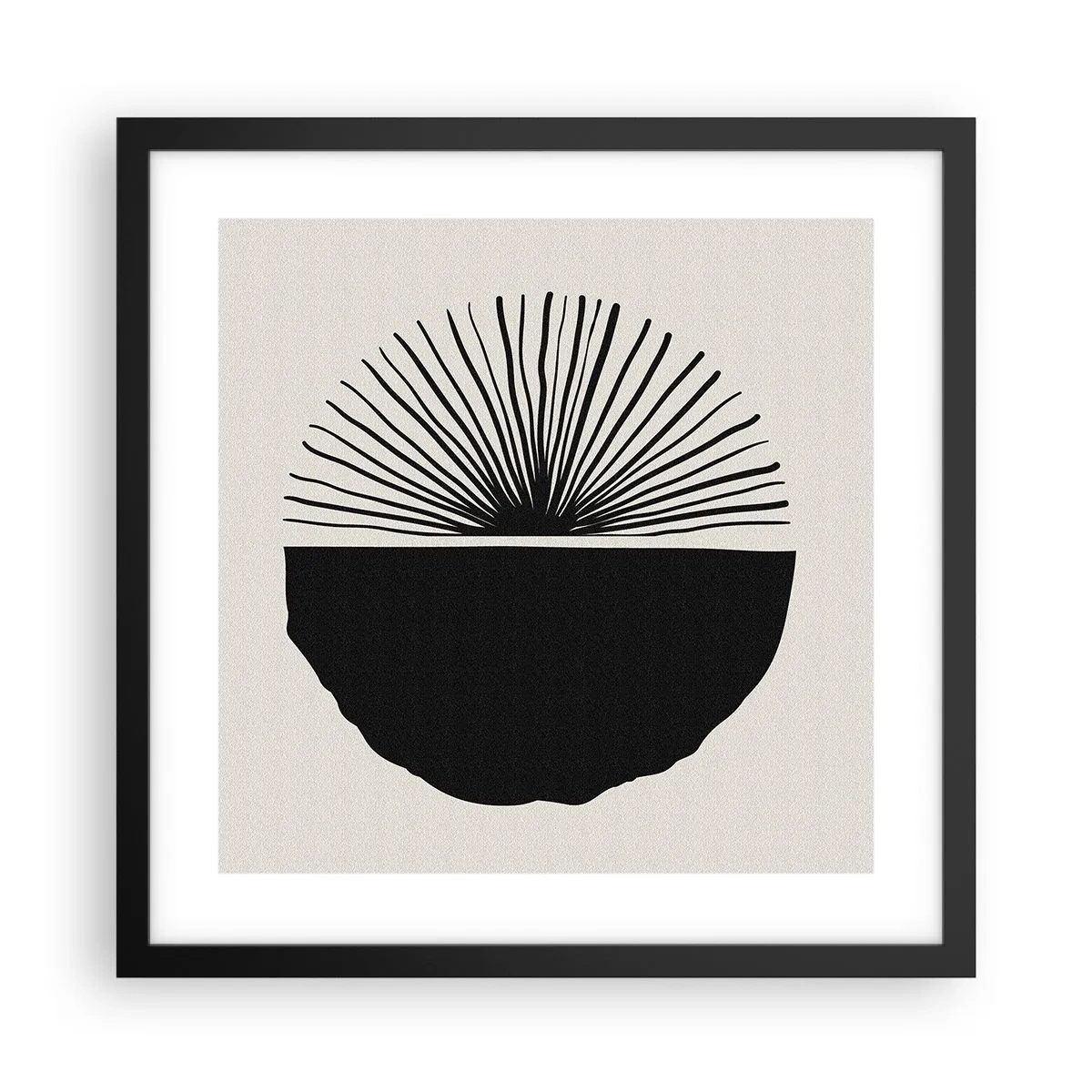 Pôster com moldura preta - Uma gama de possibilidades - 40x40 cm