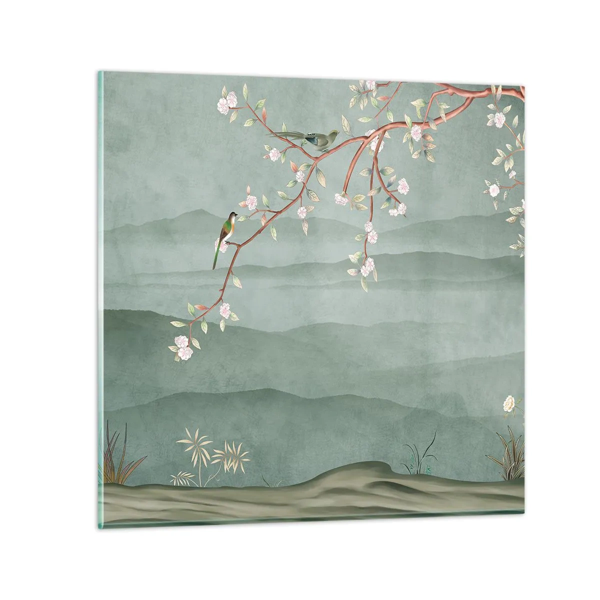 Quadro em vidro - Primavera, oh, és tu - 40x40 cm