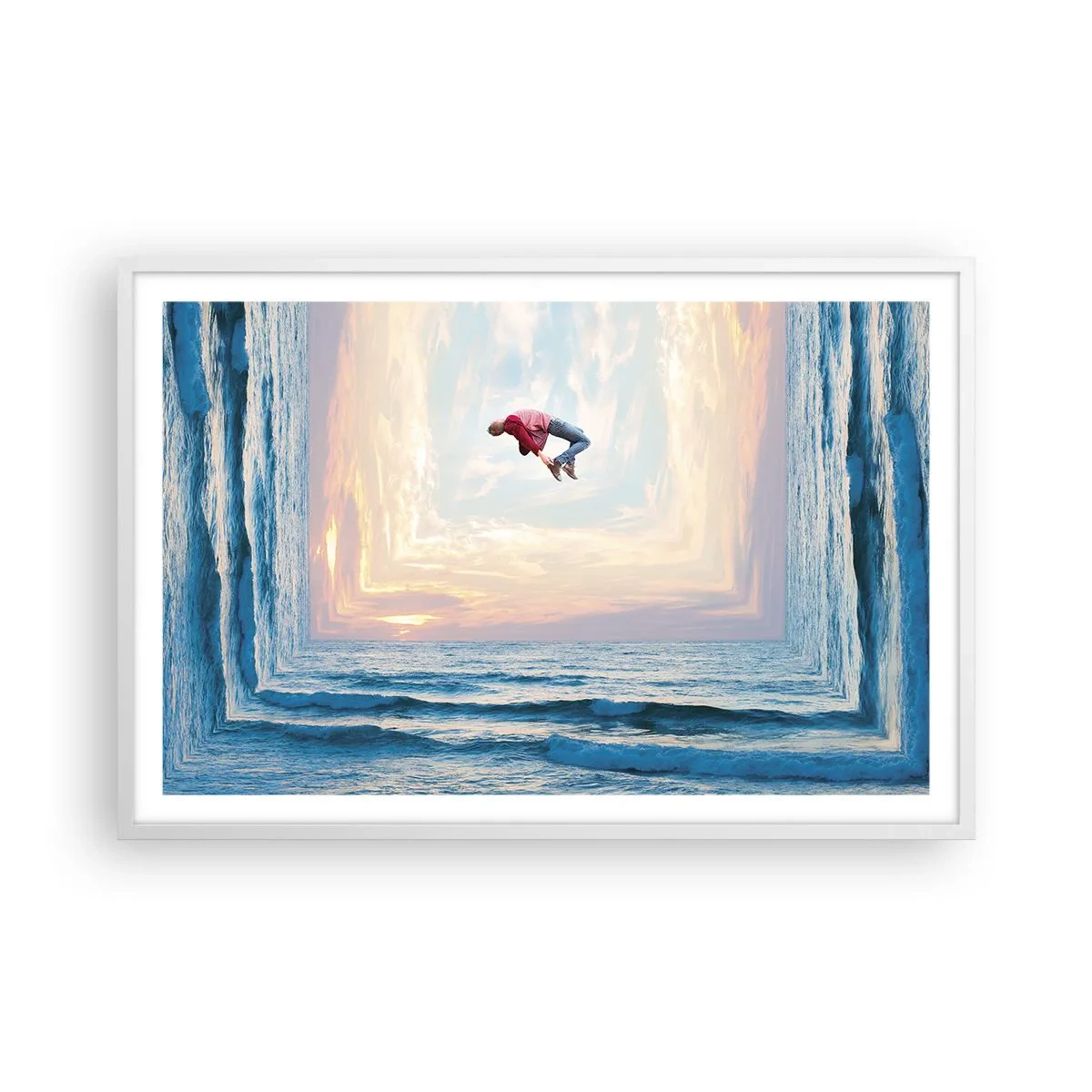 Pôster em moldura branca - Para outra dimensão - 91x61 cm
