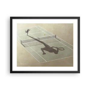 Pôster com moldura preta - Supera-te - 50x40 cm