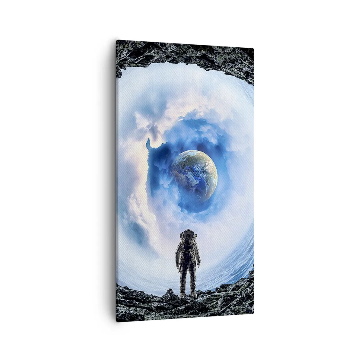 Quadro em tela - Não muito longe de casa - 55x100 cm