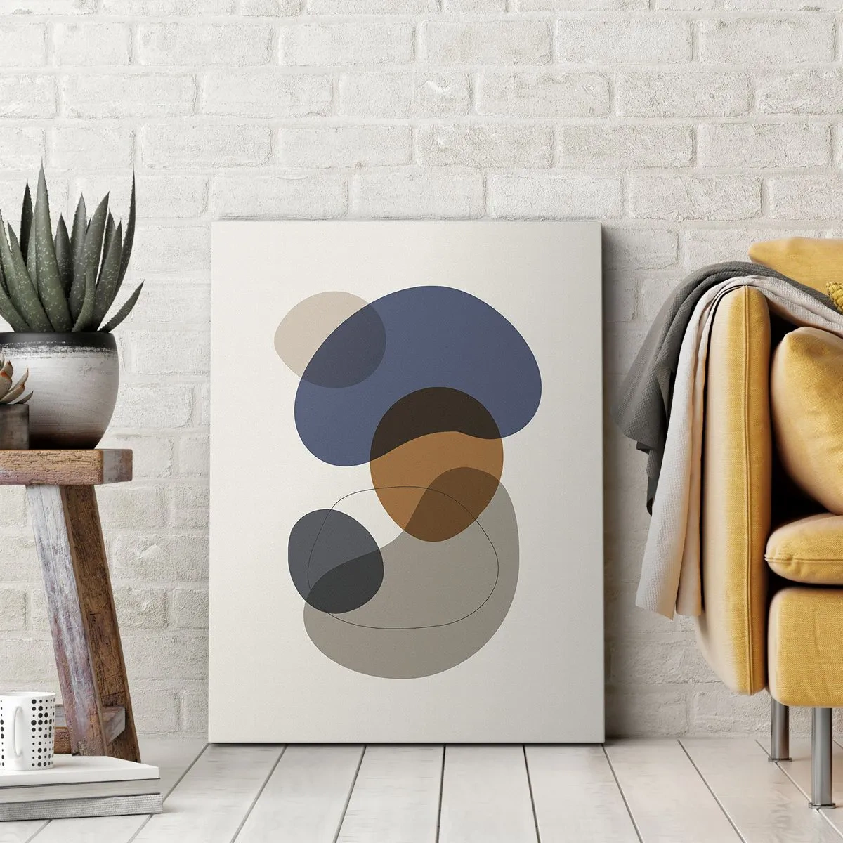 Quadro em tela - Gotas de cor - 45x80 cm