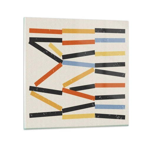 Quadro em vidro - Composição ao nível - 30x30 cm