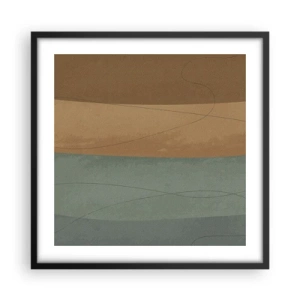 Pôster com moldura preta - Composição horizontal - 50x50 cm