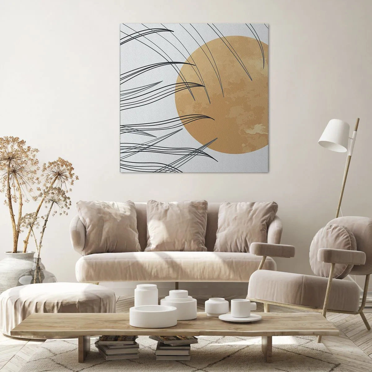 Quadro em tela - Sempre em direção ao sol - 30x30 cm