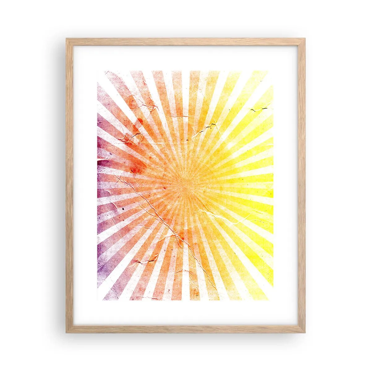 Pôster com moldura de carvalho claro - Nasceres e entardeceres - 40x50 cm
