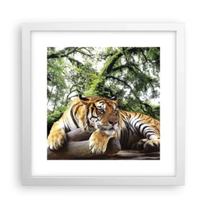 Pôster em moldura branca - Com os melhores cumprimentos - 30x30 cm