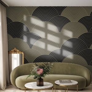 Papel de Parede Premium Sand - Unidade na multiplicidade - Abstração, Gráficos, Distritos - 300x210 cm