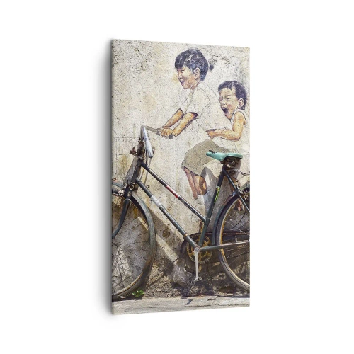 Quadro em tela - Verdadeiro ou falso? - 45x80 cm