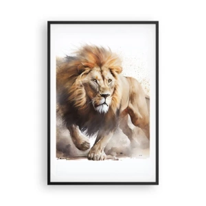 Pôster com moldura preta - O rei se foi - 61x91 cm