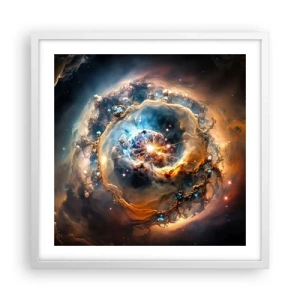 Pôster em moldura branca - Início - 50x50 cm