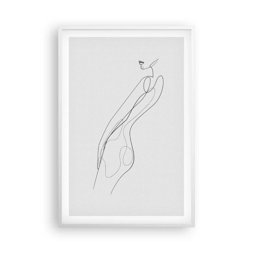 Pôster em moldura branca - Apenas uma promessa - 61x91 cm
