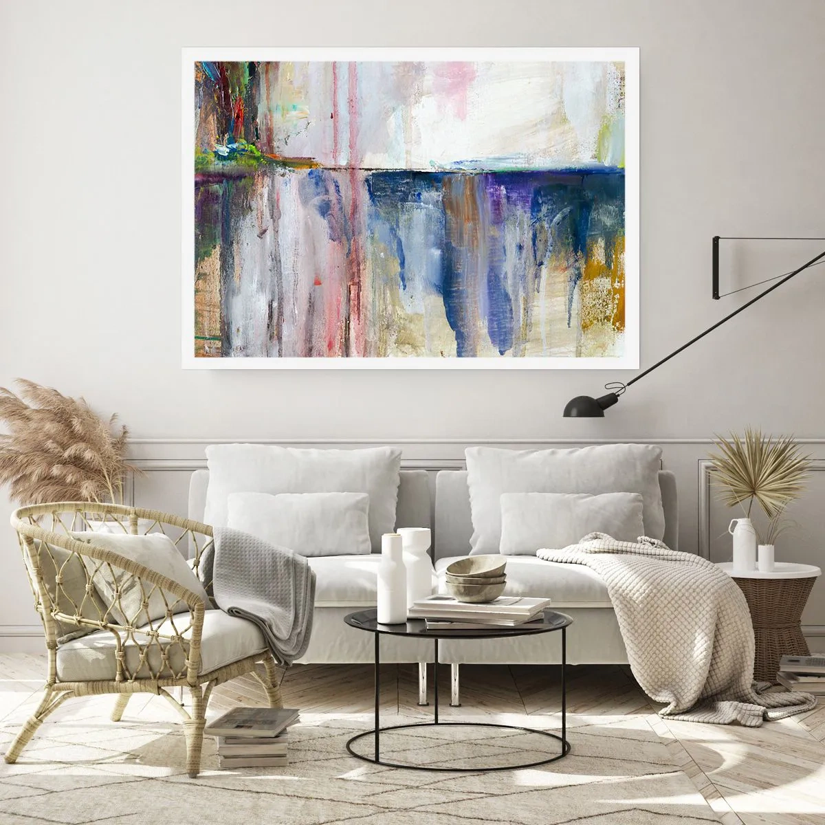 Pôster - Impressões coloridas e associações - 100x70 cm