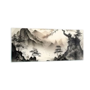Quadro em vidro - O charme único do Oriente - 100x40 cm