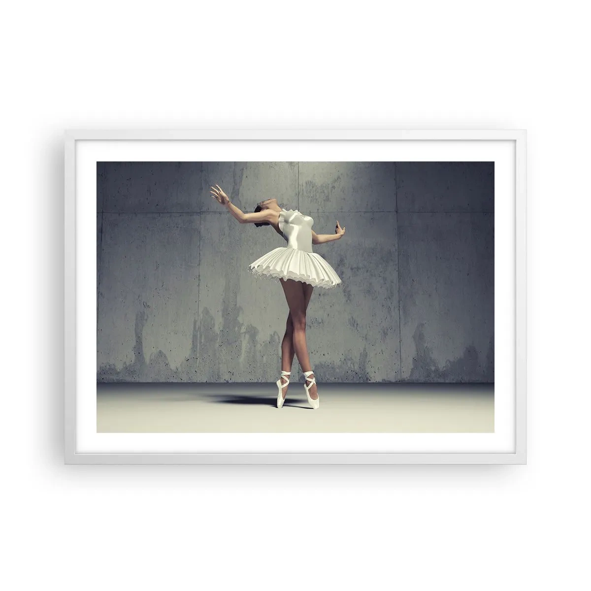 Pôster em moldura branca - Leve como um pássaro - 70x50 cm