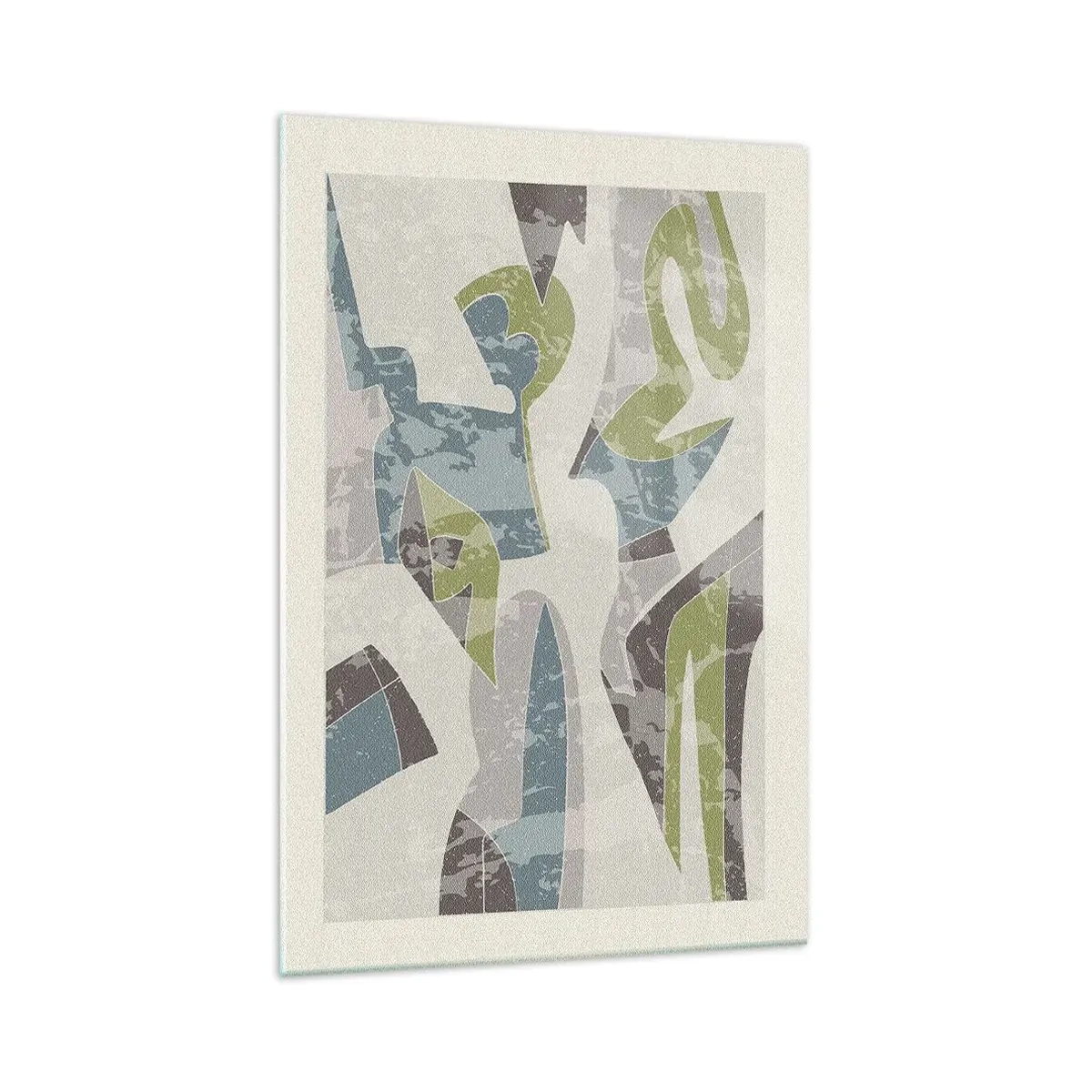 Quadro em vidro - Composição atrás do vidro - 70x100 cm